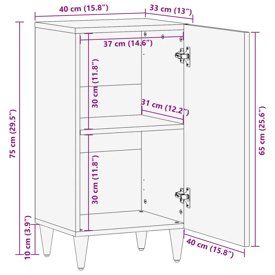 Armoires de rangement avec porte Multicolore 40 x 33,5 x 75 cm - 12