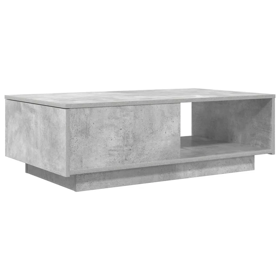 Table basse Gris béton 95 x 55 x 31 cm Bois d'ingénierie - 2
