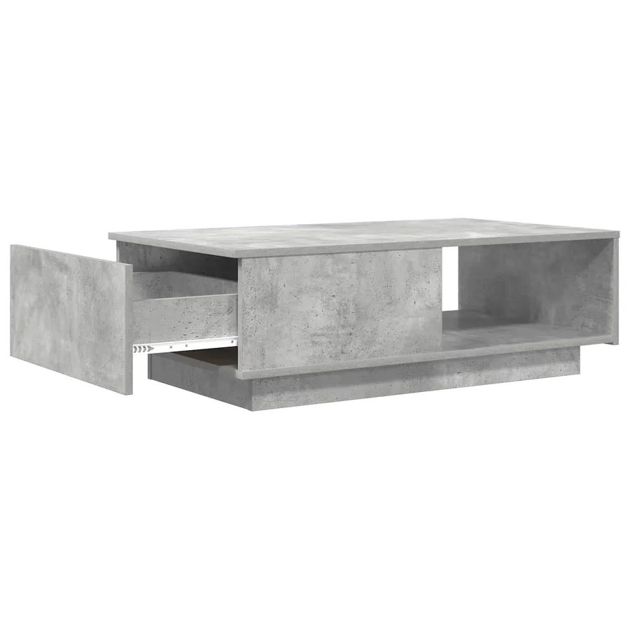 Table basse Gris béton 95 x 55 x 31 cm Bois d'ingénierie - 5