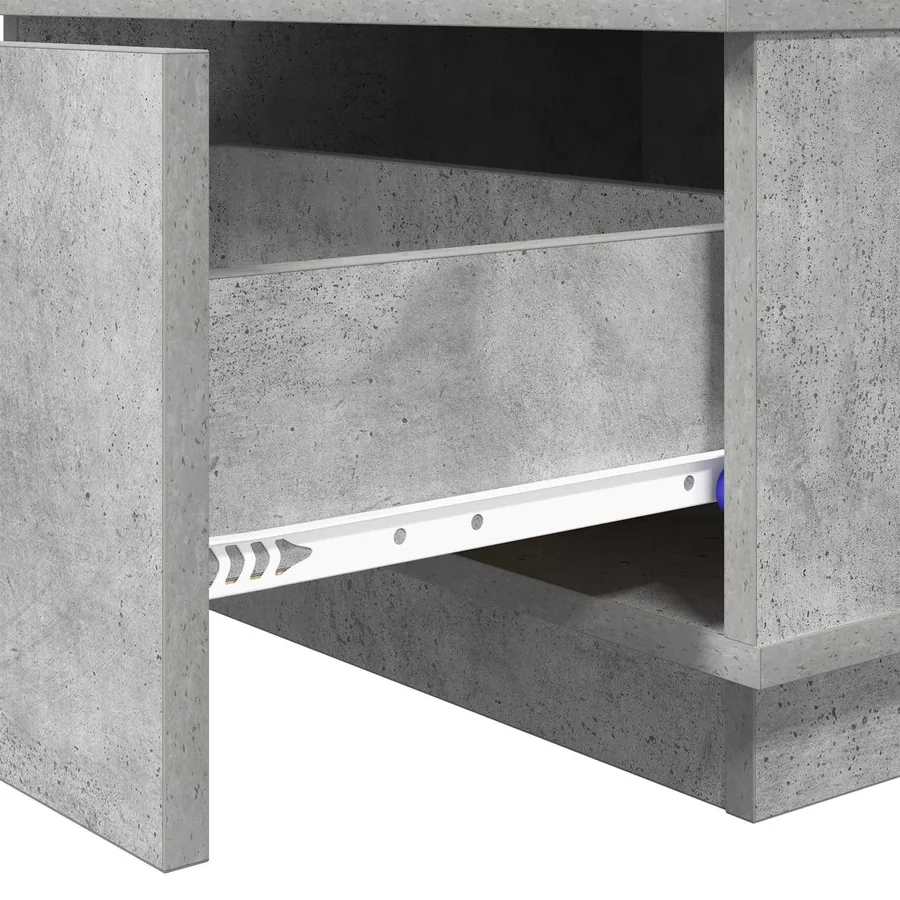 Table basse Gris béton 95 x 55 x 31 cm Bois d'ingénierie - 9