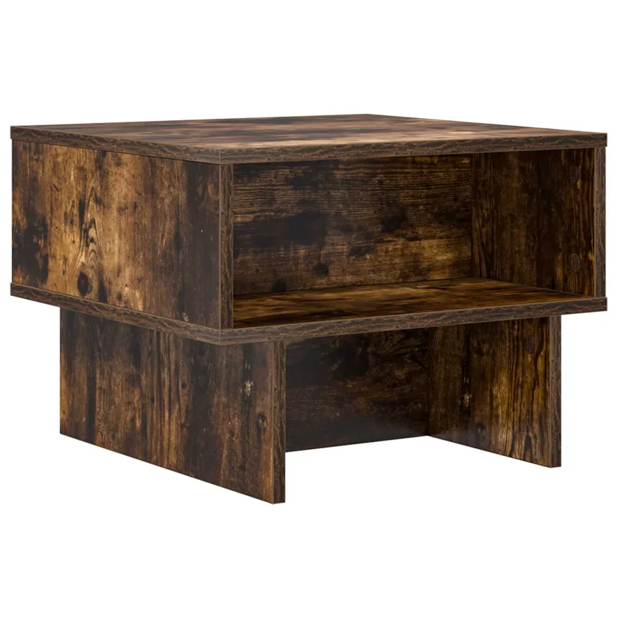 Table basse Chêne fumé 48 x 46 x 35 cm Bois d'ingénierie - 2