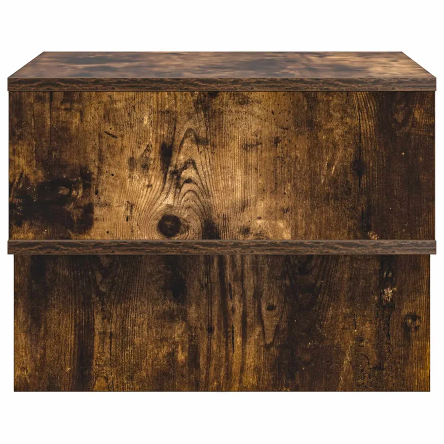 Table basse Chêne fumé 48 x 46 x 35 cm Bois d'ingénierie - 6