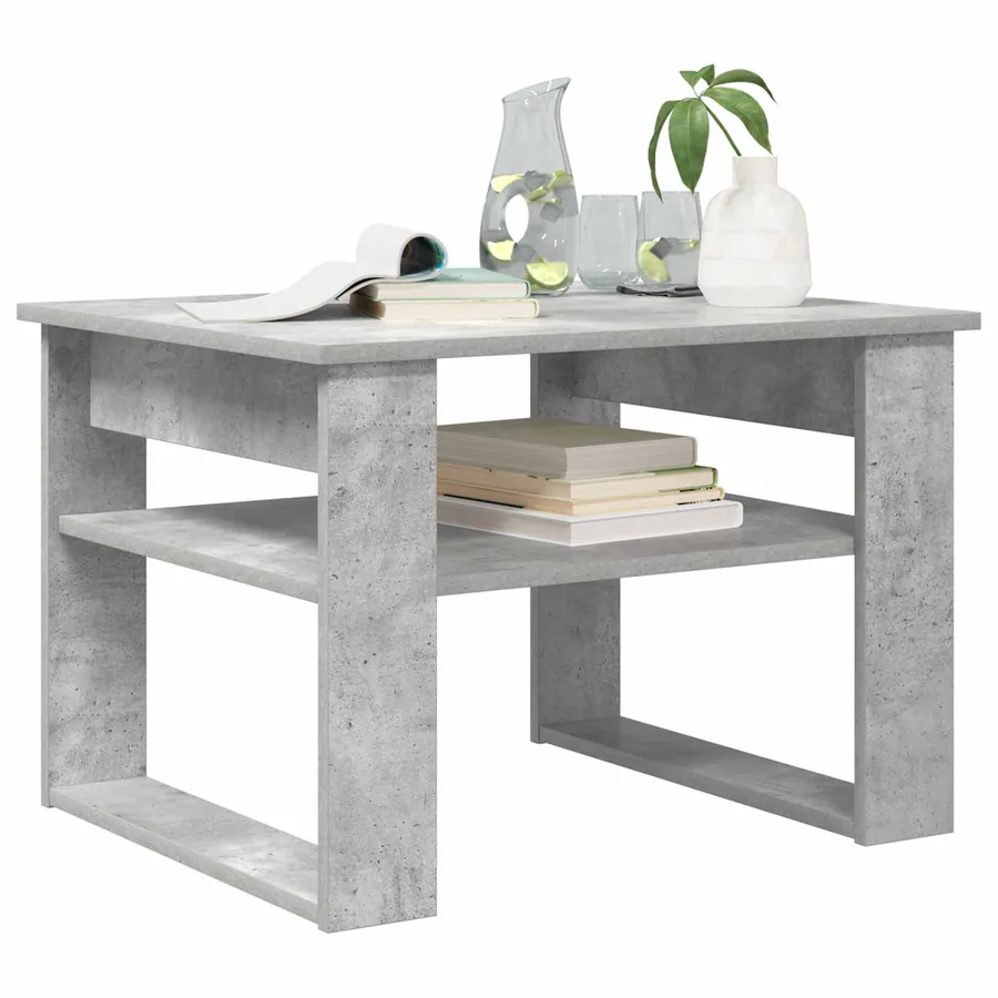 Table basse Gris béton 64 x 54 x 44 cm Bois d'ingénierie - 3