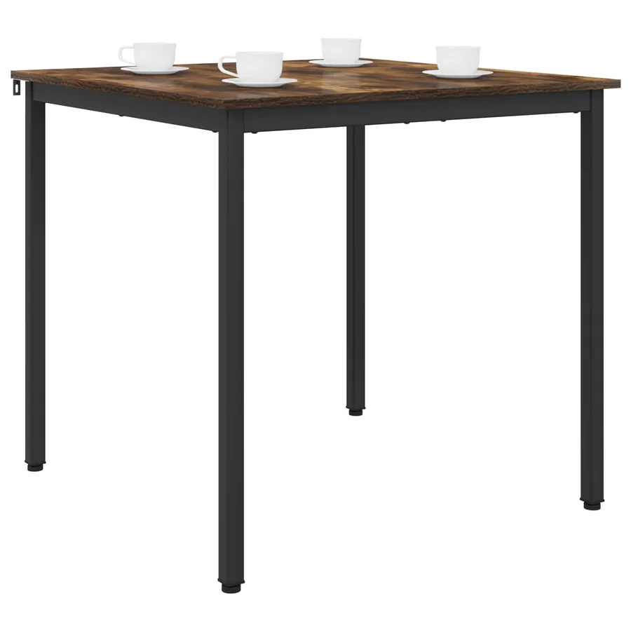 Table de salle à manger / Table de repas 80 x 80 x 75 cm MÉTAL - 3