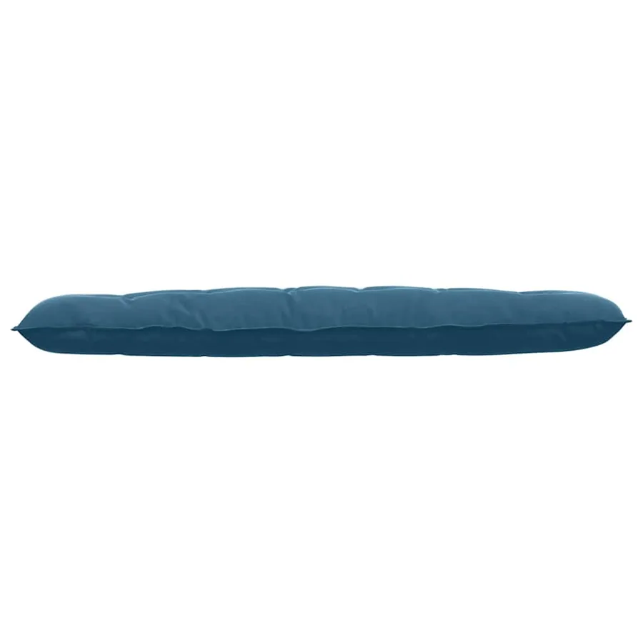 Coussin de Dos Bleu 180 x 50 cm Tissu en velours côtelé - 5