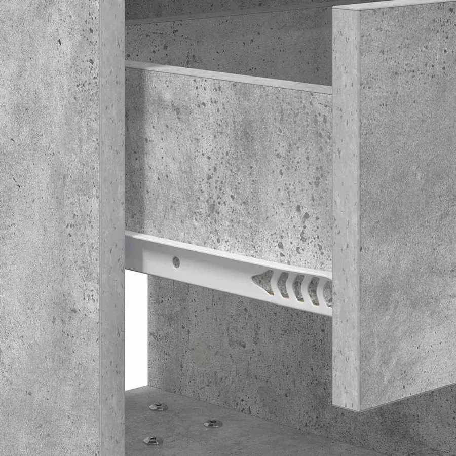 Table de chevet 2 pcs Gris béton 40,5 x 40 x 48 cm - 12