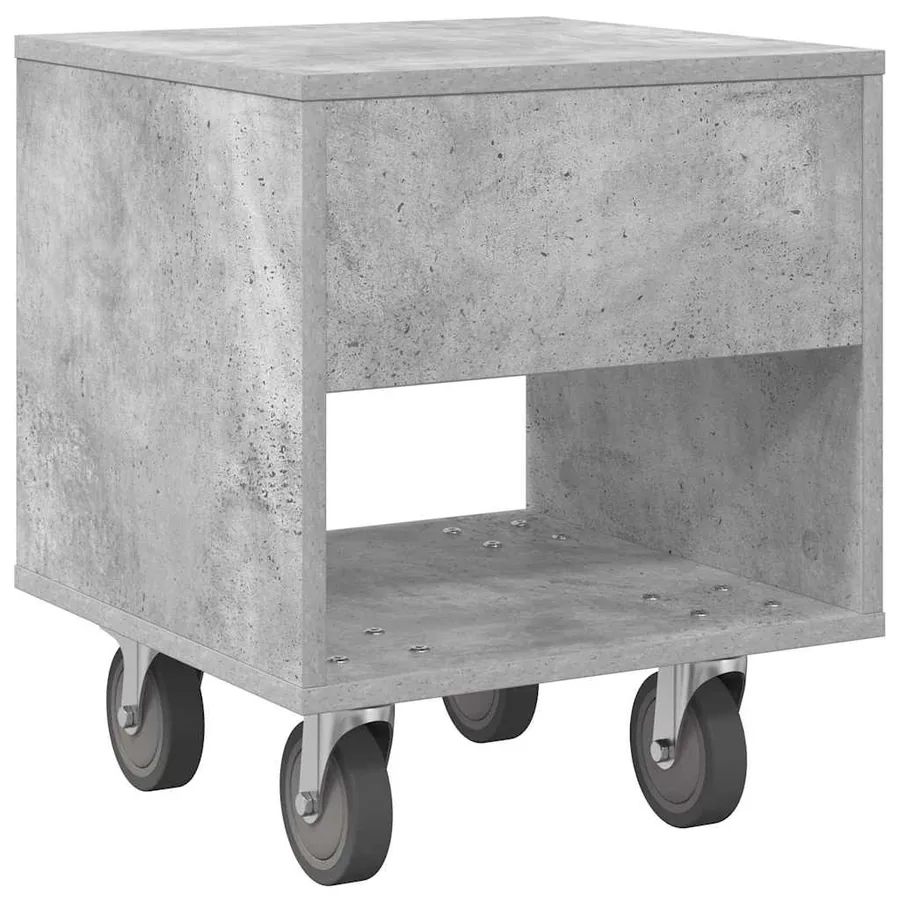 Table de chevet 2 pcs Gris béton 40,5 x 40 x 48 cm - 9