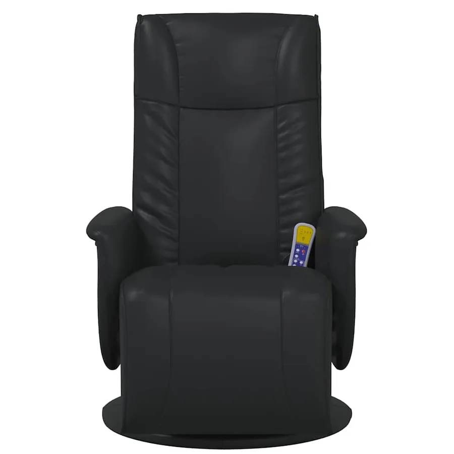 Fauteuil de massage pivotant Noir 71 x 90 x 105 cm Simili cuir - 5