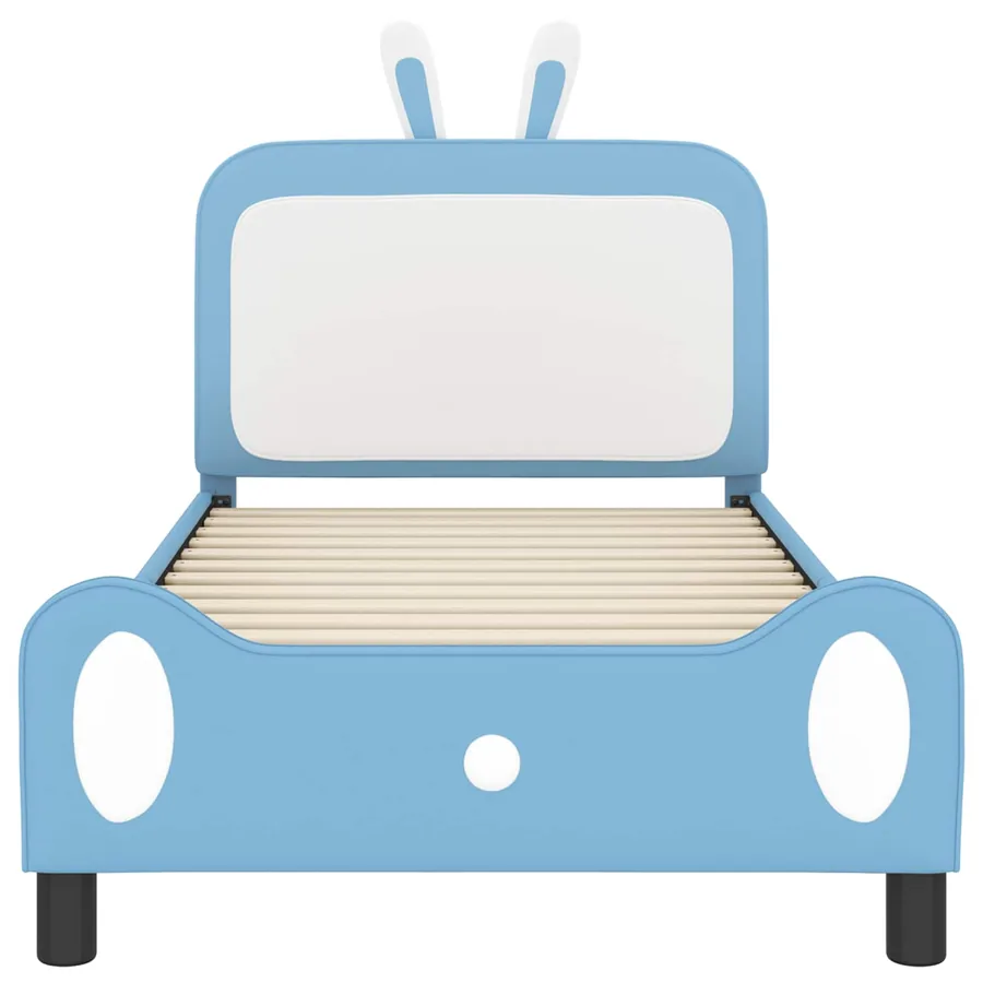 Cadre de lit pour enfants avec tête de lit Bleu 90 x 200 cm PU - 5
