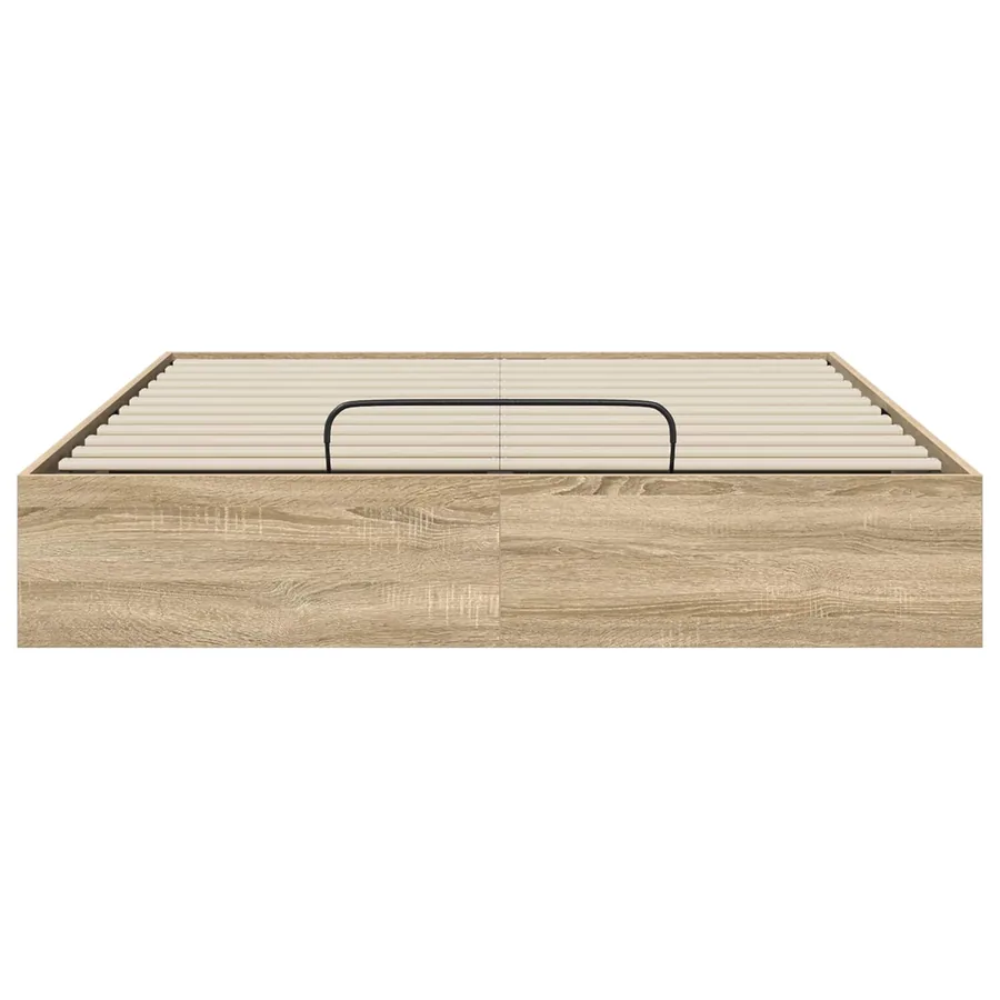 Cadre de lit ottoman Chêne Sonoma 203 x 140 x 25 cm - 5