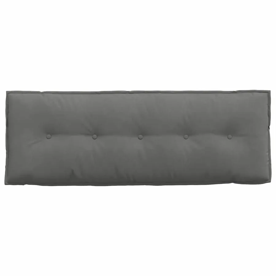 Coussin de Dos Gris foncé 140 x 50 cm Tissu en microfibre - 6