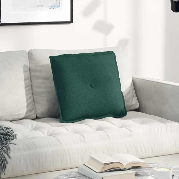 Coussin de Dos Vert foncé 50 x 19 x 45 cm tissu