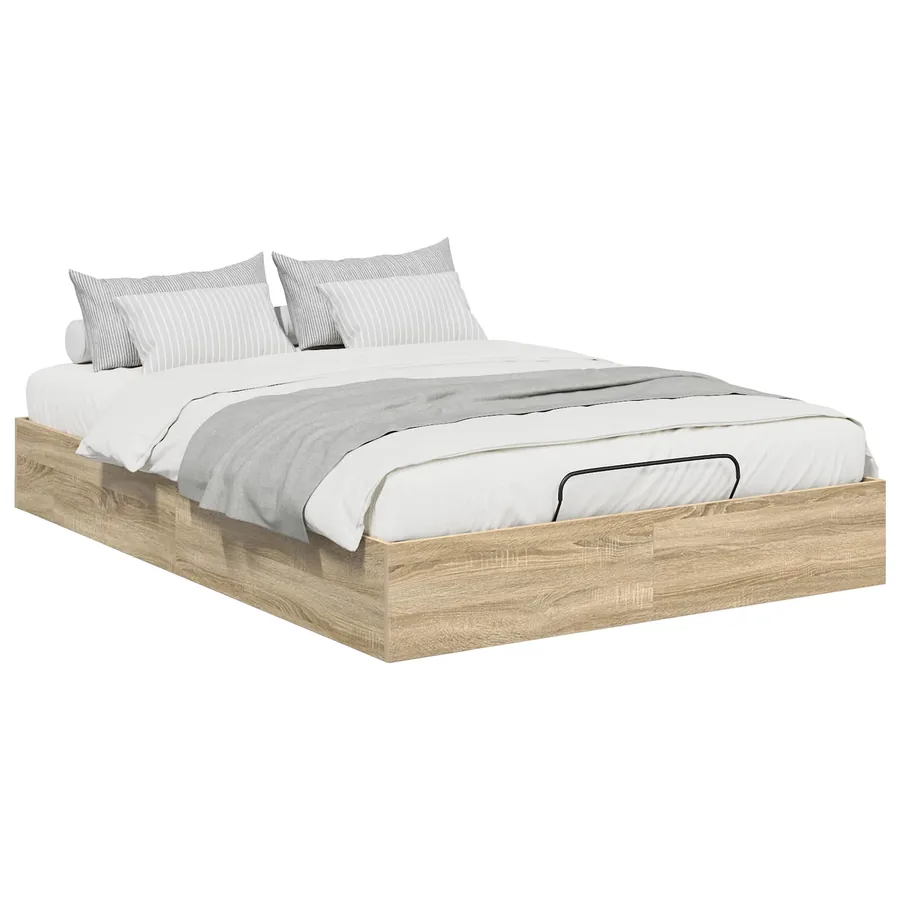 Cadre de lit ottoman Chêne Sonoma 193 x 140 x 25 cm - 3