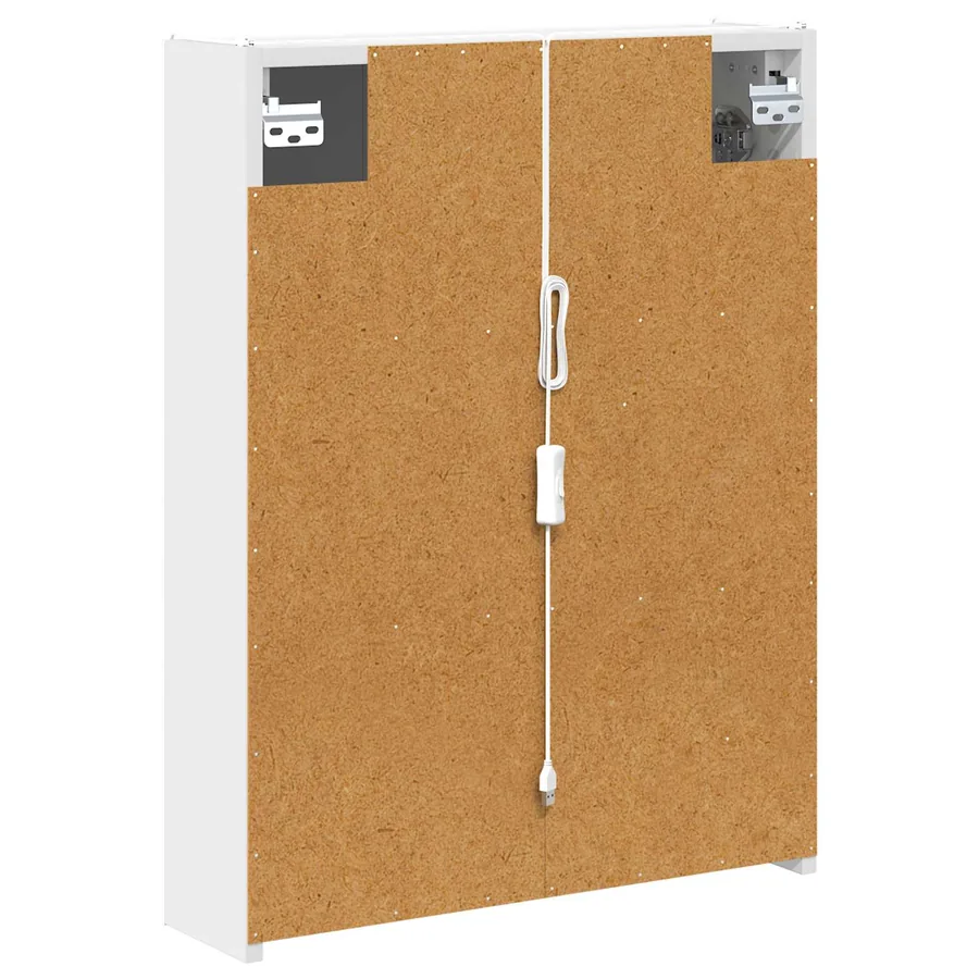 Armoire Miroir de Salle de Bain Blanc 53,5 x 15,5 x 70 cm - 9
