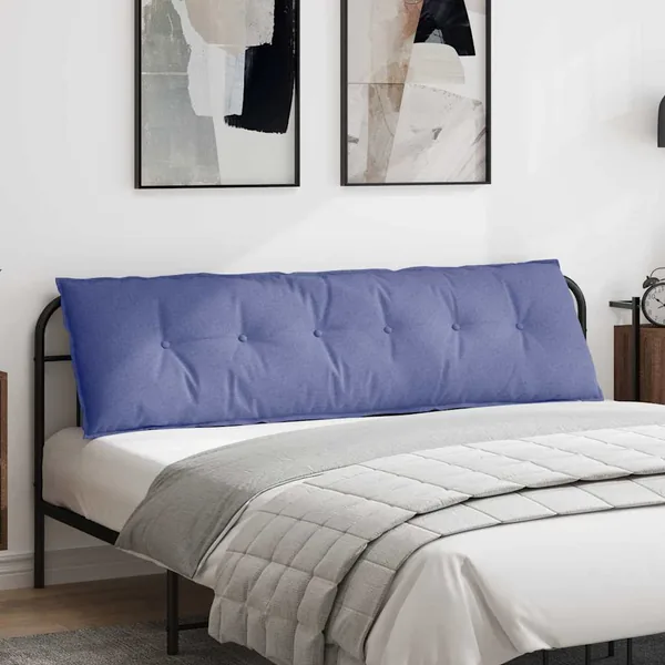 Coussin de Dos Bleu denim 180 x 19 x 50 cm tissu