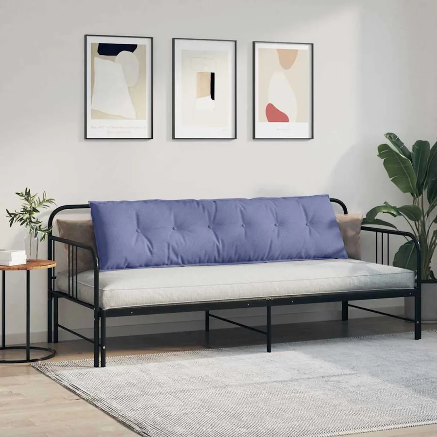 Coussin de Dos Bleu denim 180 x 19 x 50 cm tissu - 4