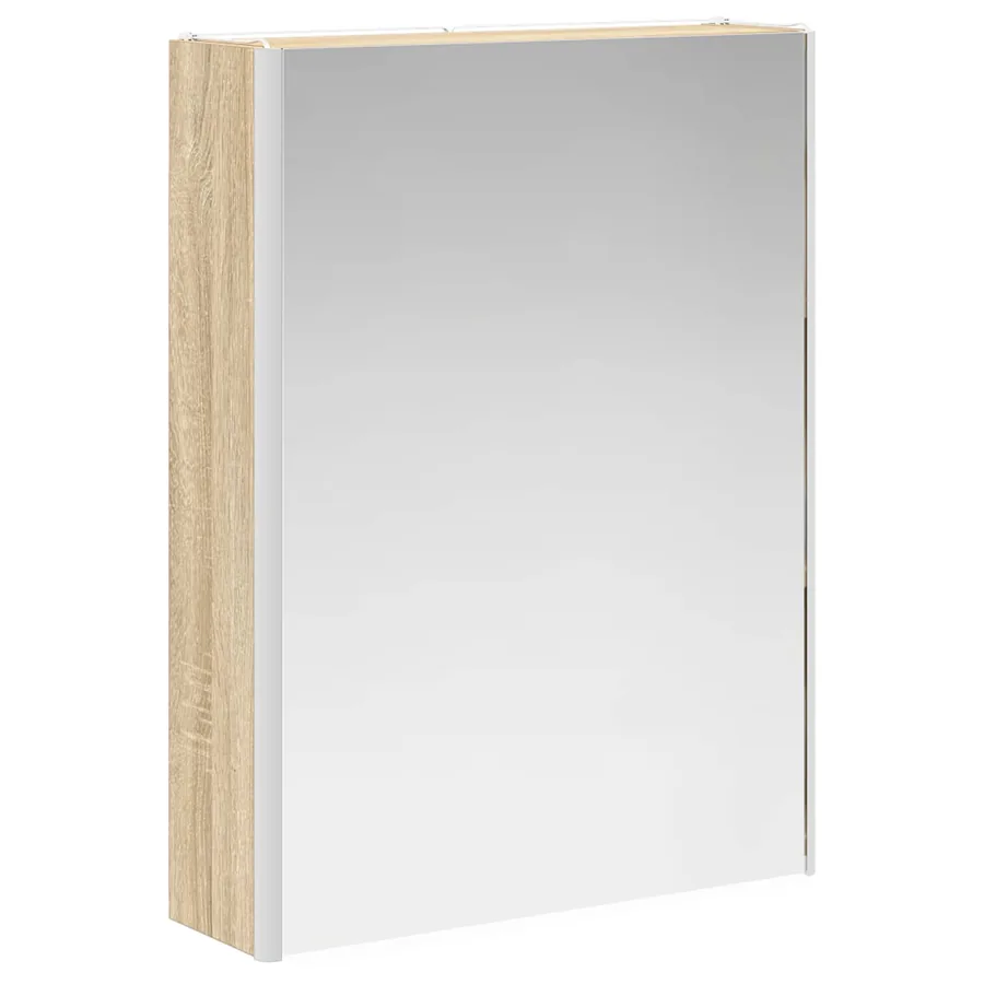 Armoire Miroir de Salle de Bain Chêne Sonoma - 5