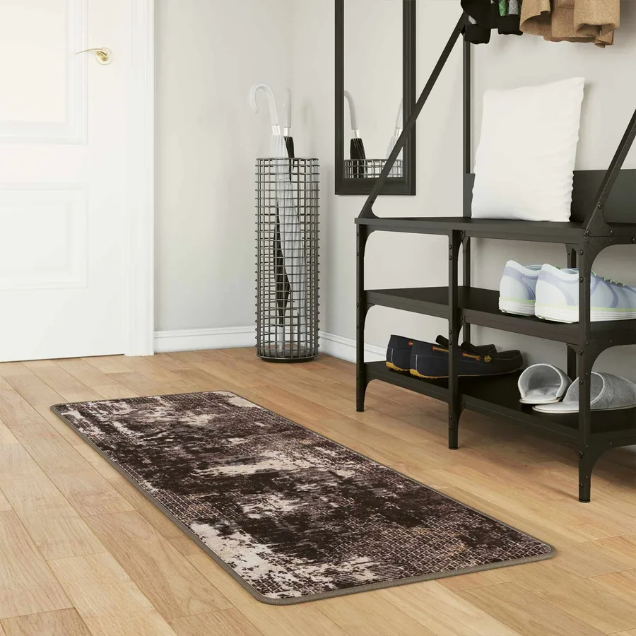 Coureur de Tapis MARSA Noir 50 x 200 cm Polyester et PVC