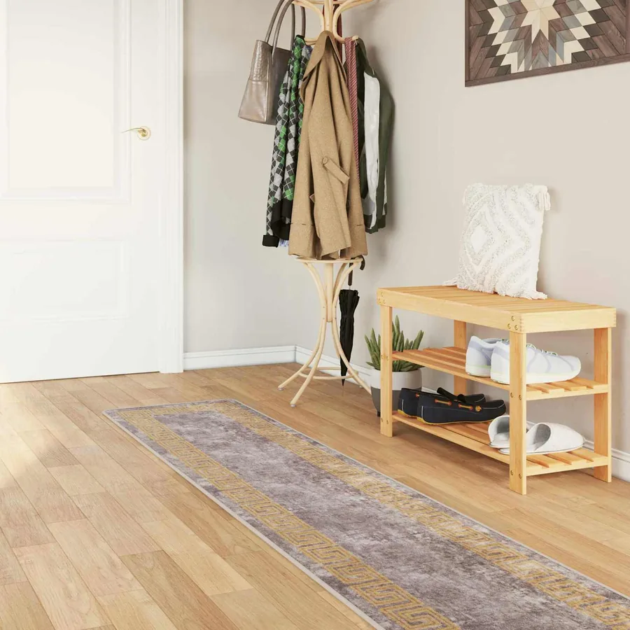 Coureur de Tapis MARSA Gris 50 x 350 cm Polyester et PVC