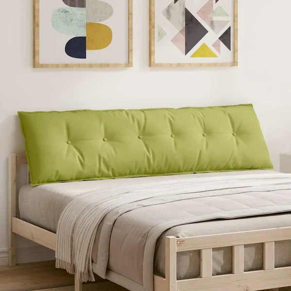 Coussin de Dos Vert clair 180 x 19 x 50 cm tissu