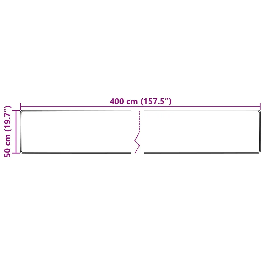 Coureur de Tapis MARSA Crème 50 x 400 cm Polyester et PVC - 7