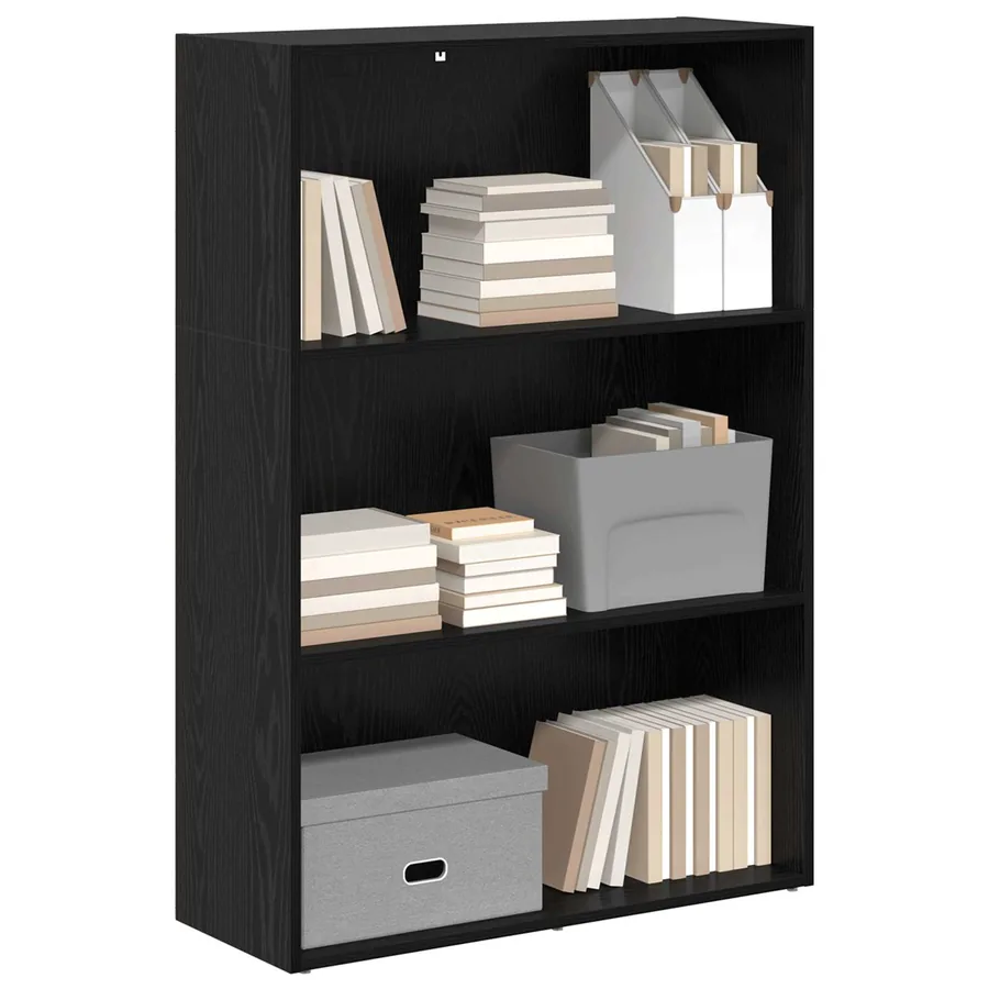 Étagère Chêne noir 80 x 30 x 114 cm Bois d'ingénierie - 3