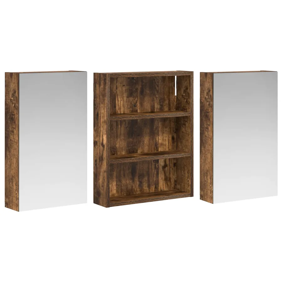 Ensemble de Meubles de Salle de Bain 3 pcs 100 x 10,5 x 50 cm - 5