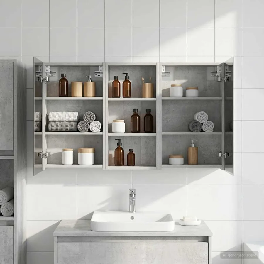 Ensemble de Meubles de Salle de Bain 3 pcs 110 x 10,5 x 60,5 cm