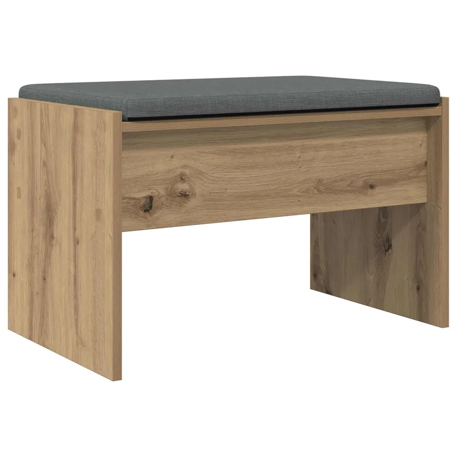 Banc d'entrée Chêne artisanal 63 x 38 x 40 cm - 7