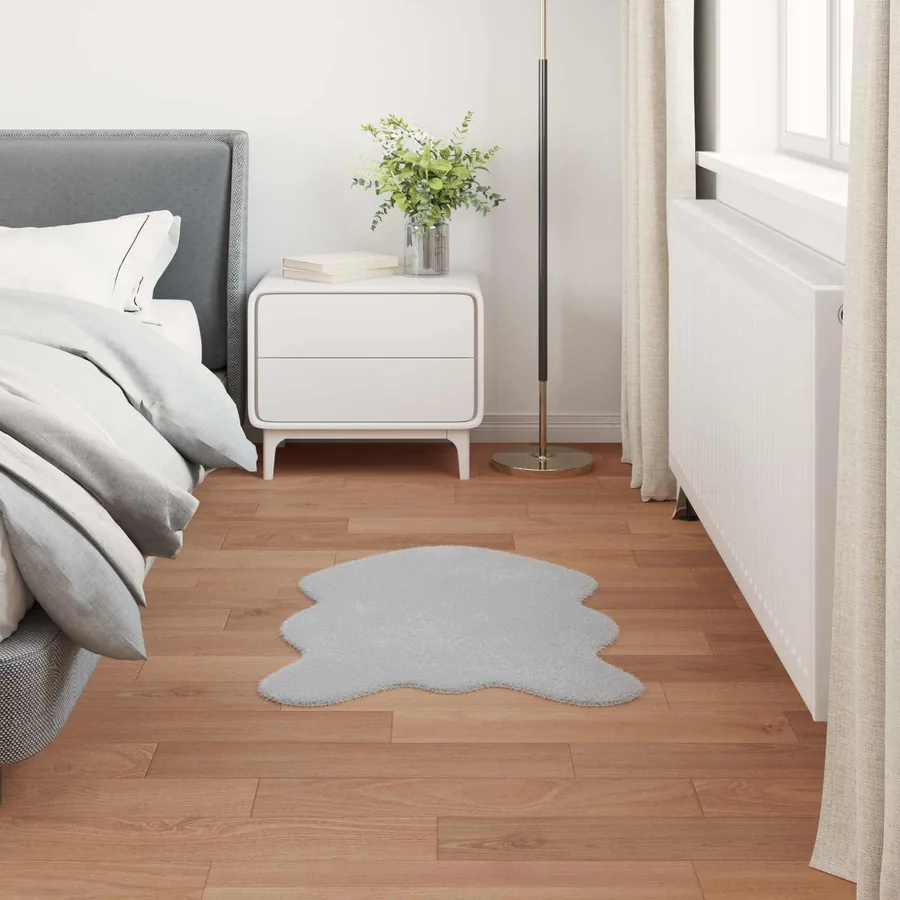 Tapis antidérapant en fausse de lapin OLITE Gris 50 x 80 cm - 4