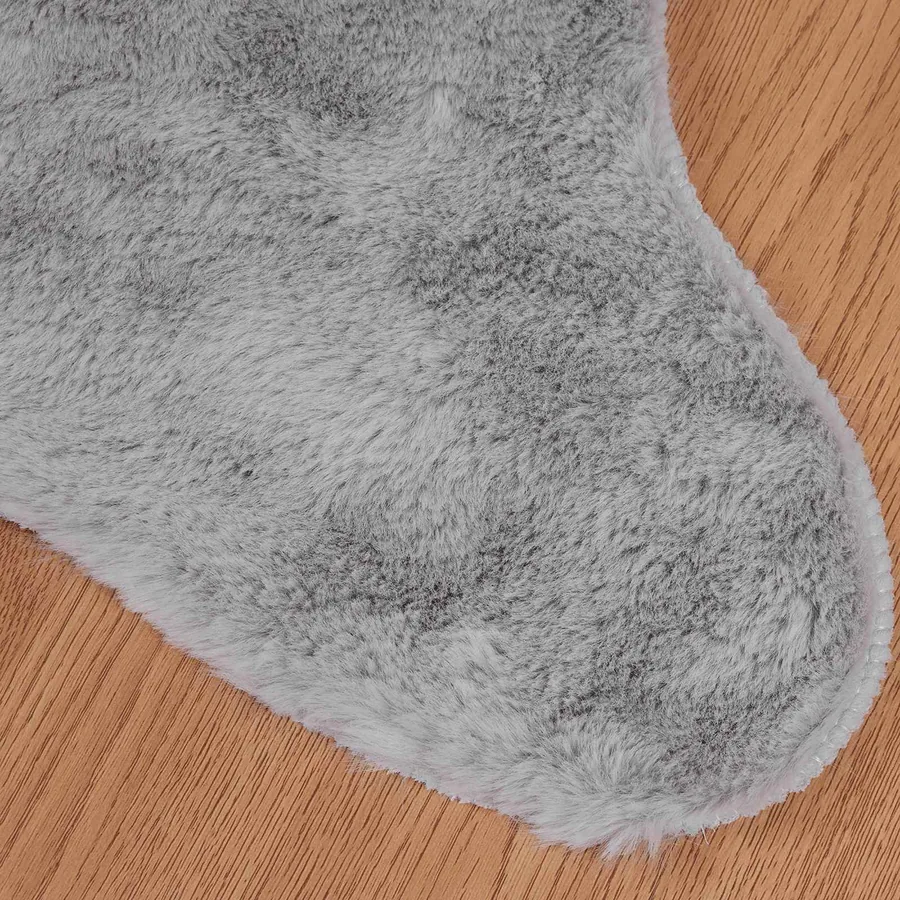 Tapis antidérapant en fausse de lapin OLITE Gris 50 x 80 cm - 7