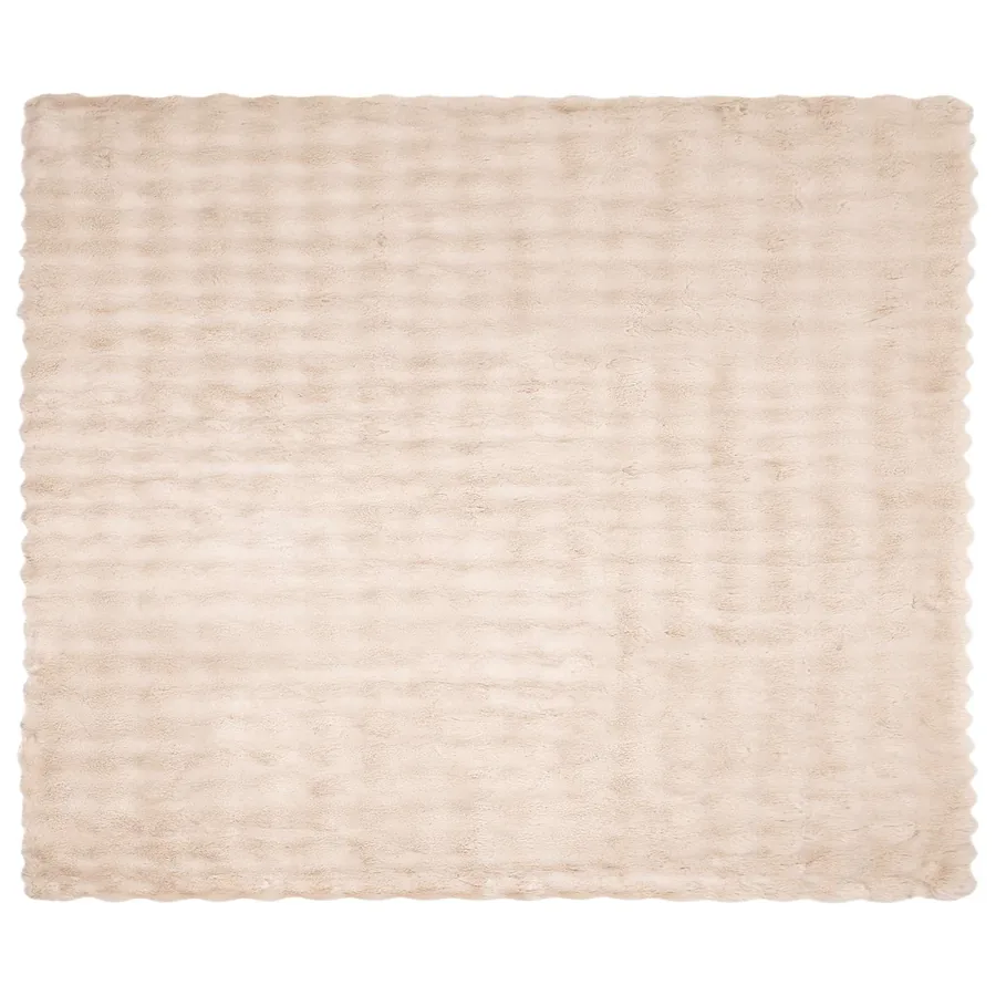 Couverture antidérapante en fausse de lapin Olite Beige - 5