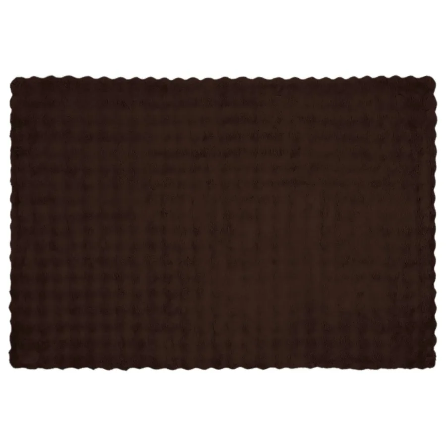 Couverture antidérapante en fausse de lapin Olite Camel - 5