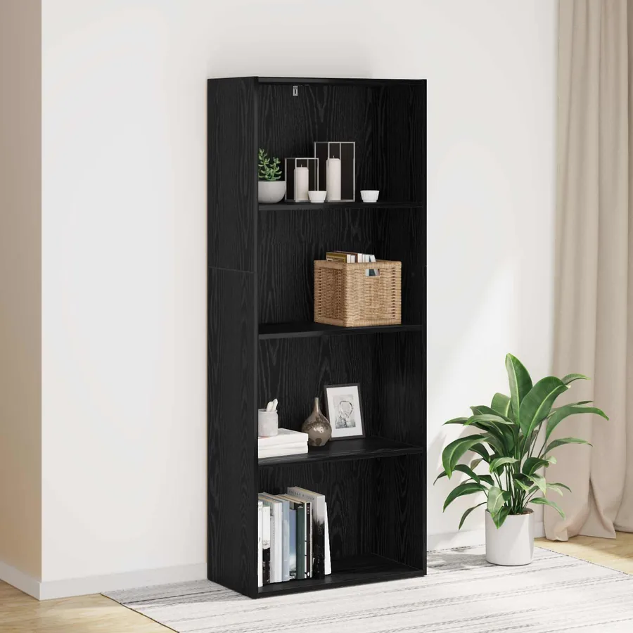 Bibliothèque autoportante Chêne noir 60 x 30 x 151,5 cm