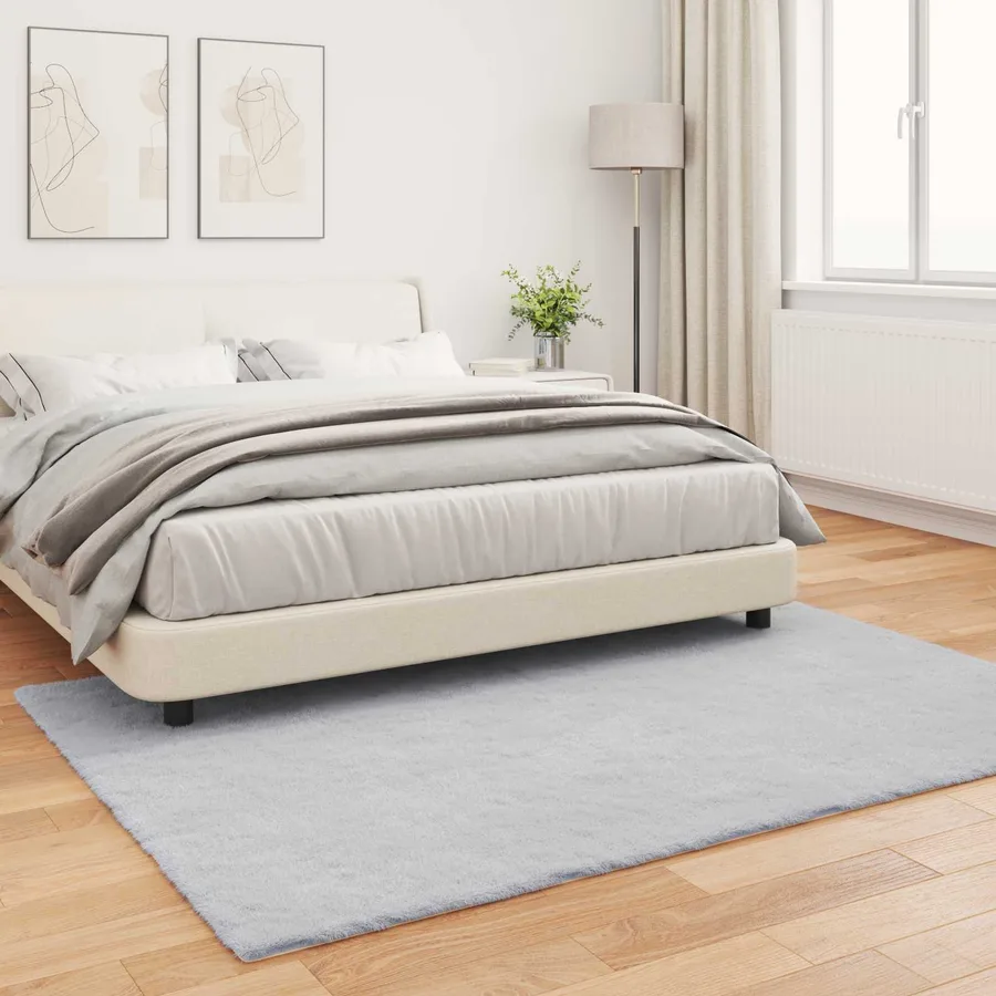 Tapis antidérapant en fausse de lapin OLITE Gris 160 x 230 cm - 4