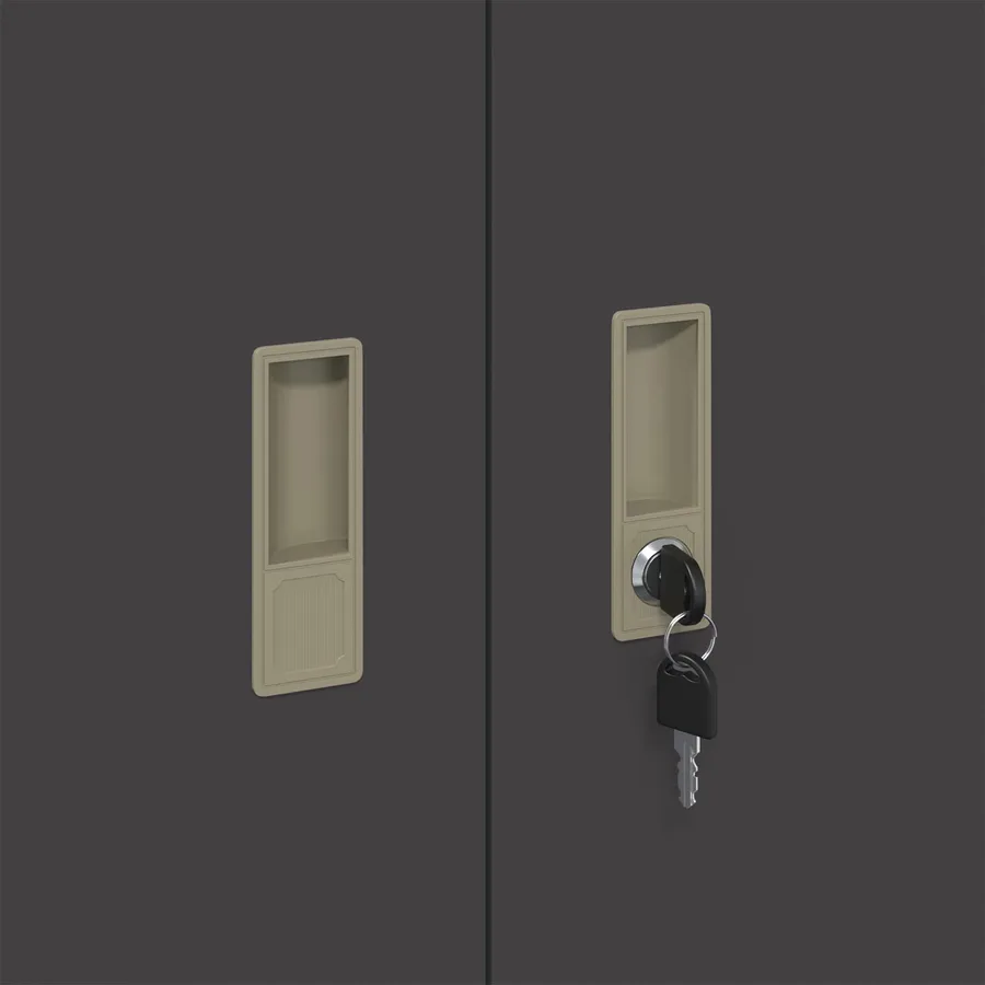 Armoire de rangement Noir 90 x 40 x 70 cm Acier - 9