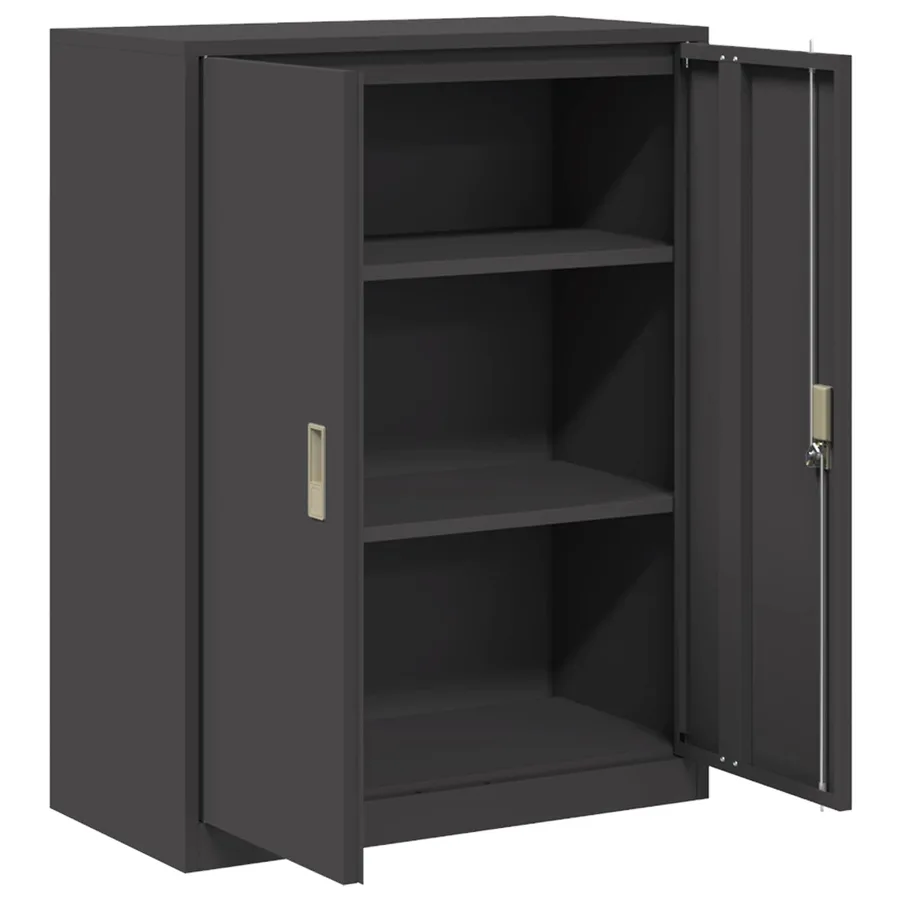 Armoire de rangement Noir 80 x 40 x 105 cm Acier - 5