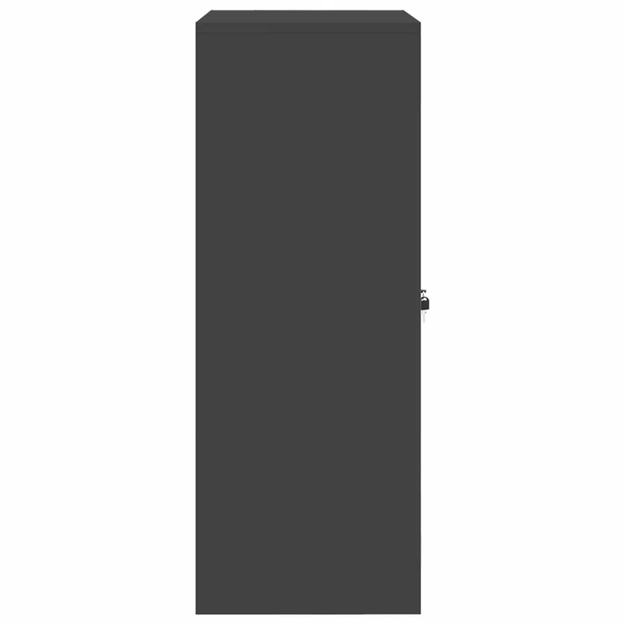 Armoire de rangement Noir 80 x 40 x 105 cm Acier - 7