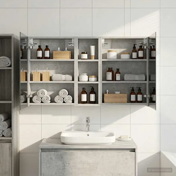 Ensemble de Meubles de Salle de Bain 3 pcs 100 x 10,5 x 60,5 cm