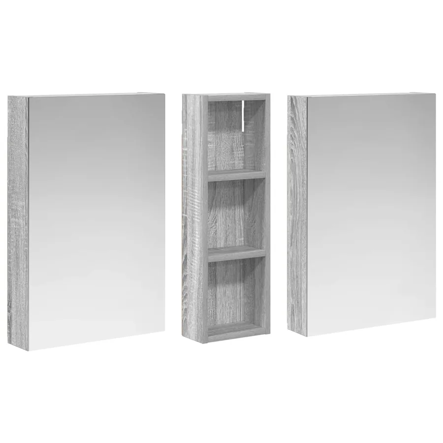 Ensemble de Meubles de Salle de Bain 3 pcs 100 x 10,5 x 60,5 cm - 5