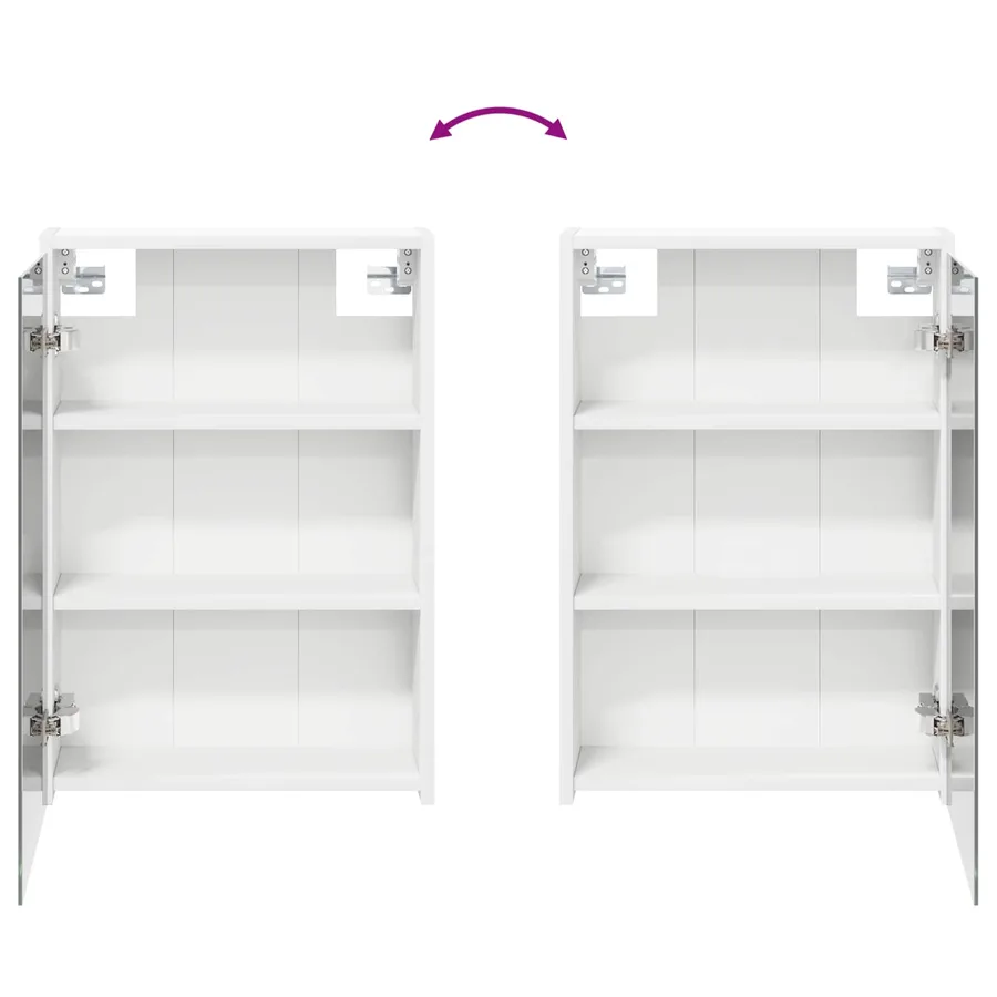 Armoire Miroir de Salle de Bain Blanc 43 x 16 x 62.5 cm - 10