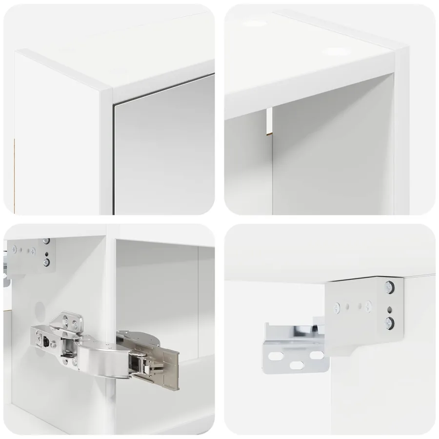 Ensemble de Meubles de Salle de Bain 3 pcs 126 x 16 x 62.5 cm - 10