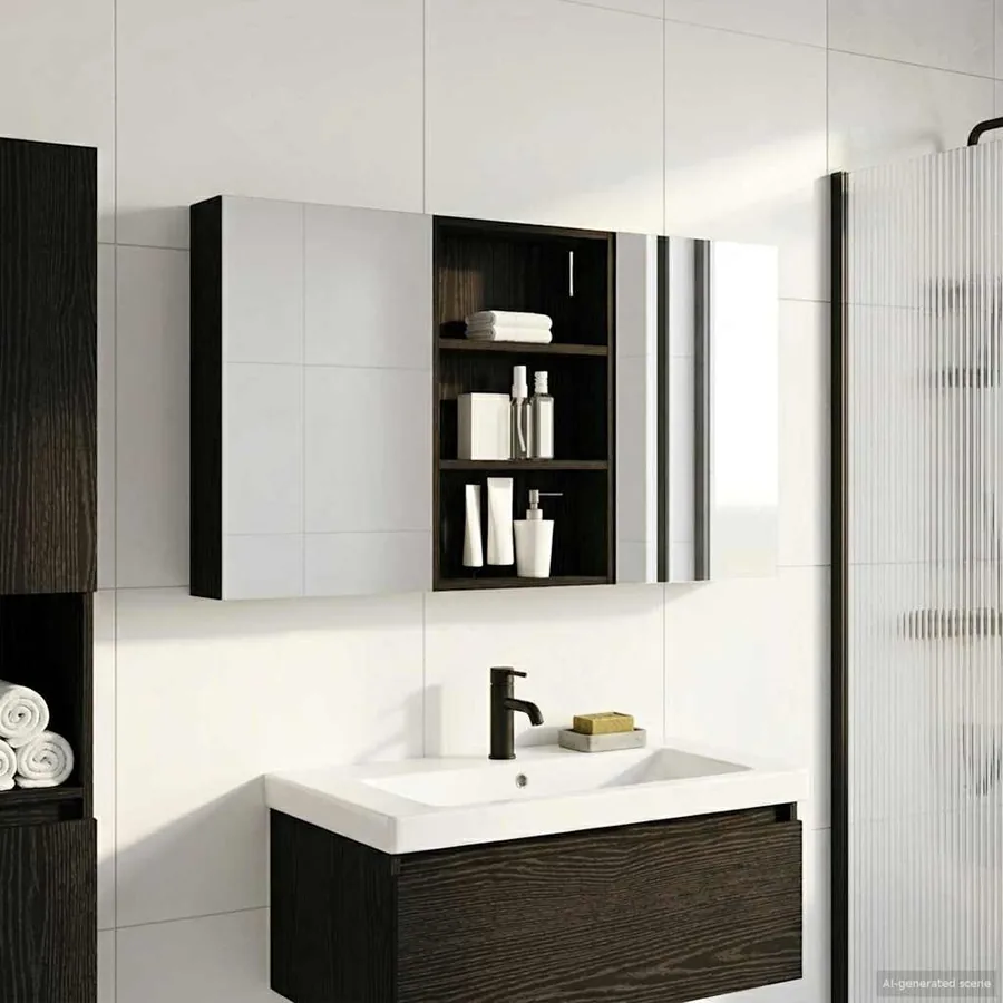 Ensemble de Meubles de Salle de Bain 3 pcs 120 x 10,5 x 60,5 cm