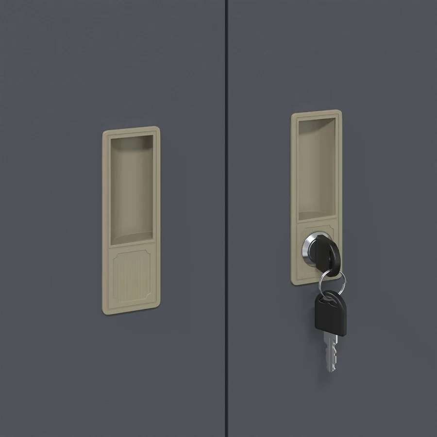 Armoire de rangement Anthracite 90 x 40 x 105 cm Acier - 9