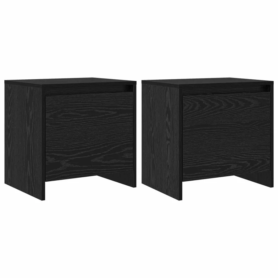 Cabinet de chevet Chêne noir 45 x 34 x 44,5 cm - 2