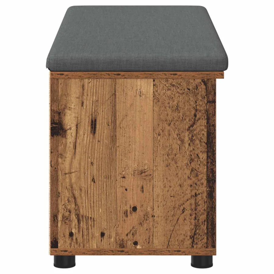 Banc d'entrée avec coussin Bois ancien 100 x 38 x 46 cm - 7