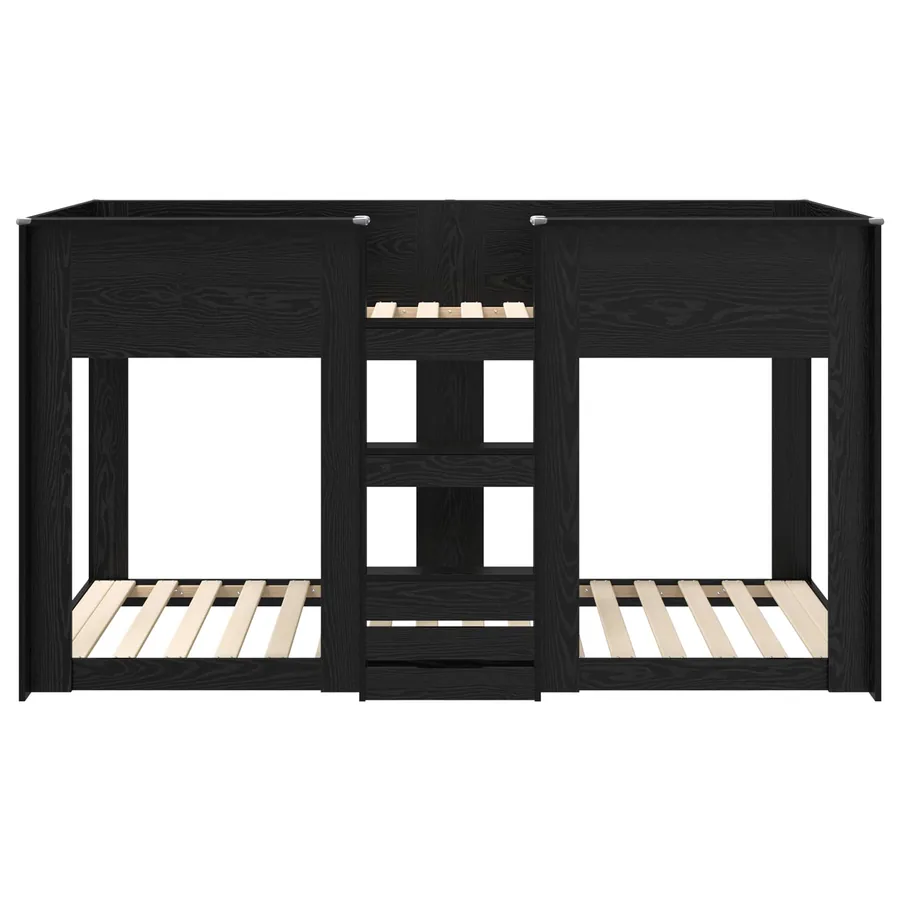 Lit Superposé pour Enfants Chêne noir 90 x 190 cm - 5