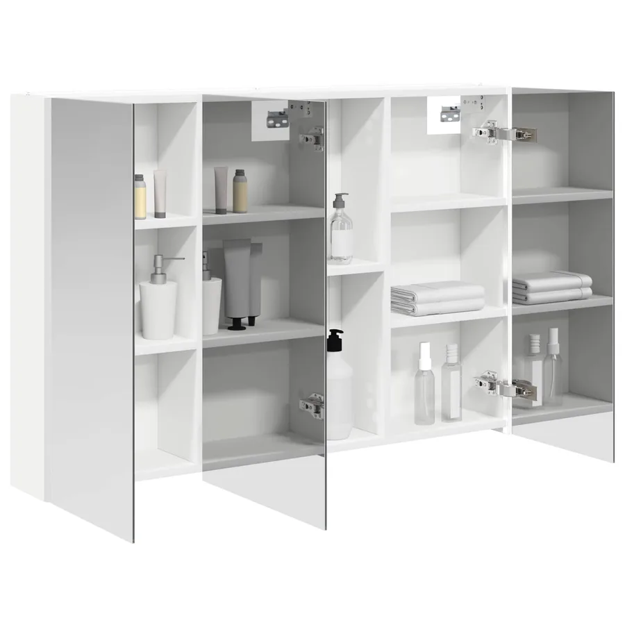 Armoire Miroir de Salle de Bain Blanc 103,5 x 15,5 x 70 cm - 3