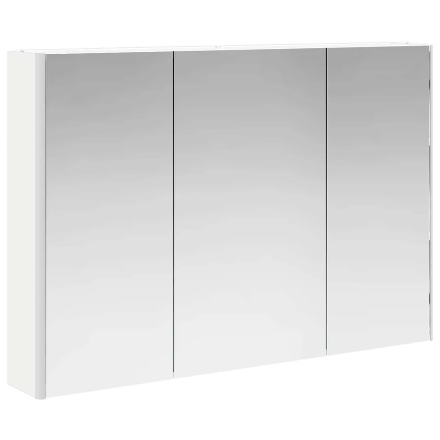 Armoire Miroir de Salle de Bain Blanc 103,5 x 15,5 x 70 cm - 5