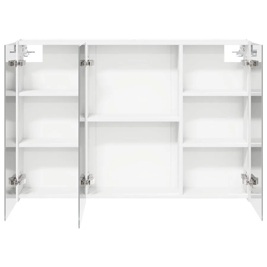 Armoire Miroir de Salle de Bain Blanc 103,5 x 15,5 x 70 cm - 7